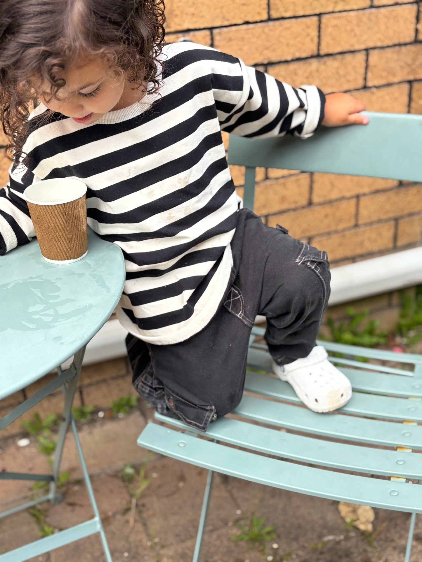 Black Stripe Pullover