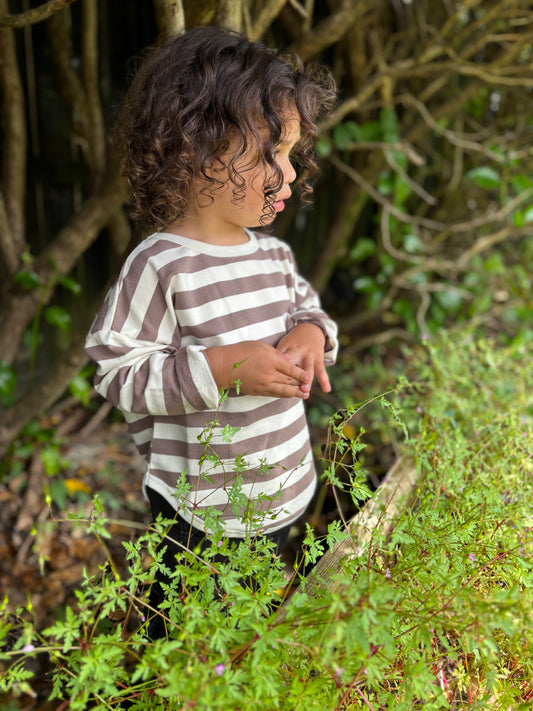 Latte Stripe Pullover