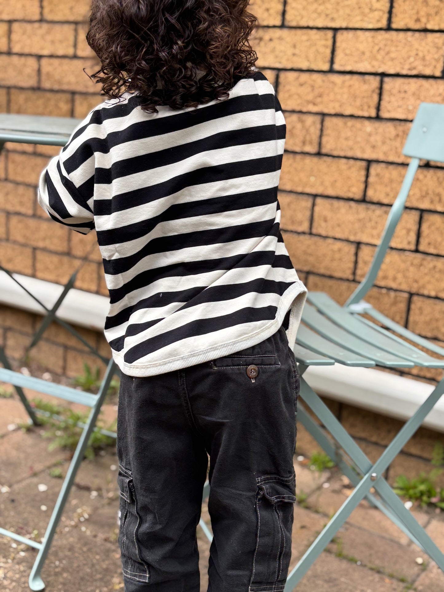 Black Stripe Pullover